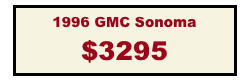 1996 GMC Sonoma
$3295